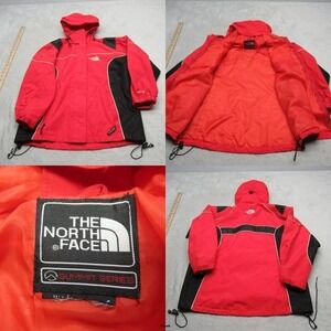 North Face Summit Series Gore Tex Mens‎ Small Jacket Large Red Hood 3in1 Shell
